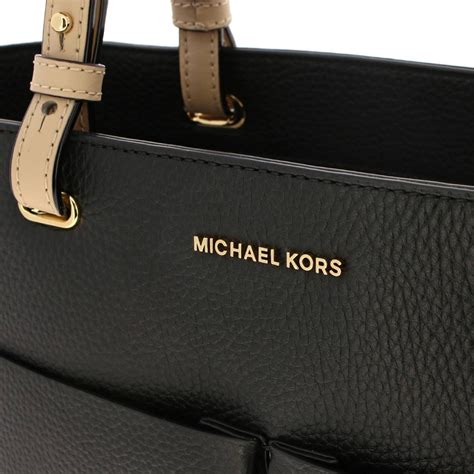 michael kors black leather bag|michael kors outlet black purse.